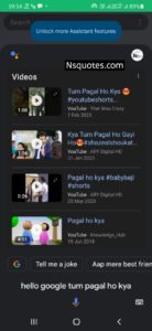 Google Tum Pagal Ho Kya