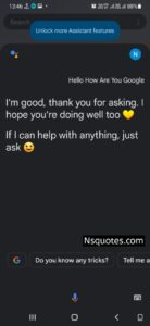 Hello Google How Are You